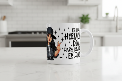 Es Un Hermoso Día Para Dejarme en Paz - UVDTF Wrap for cups/hard surfaces sticker