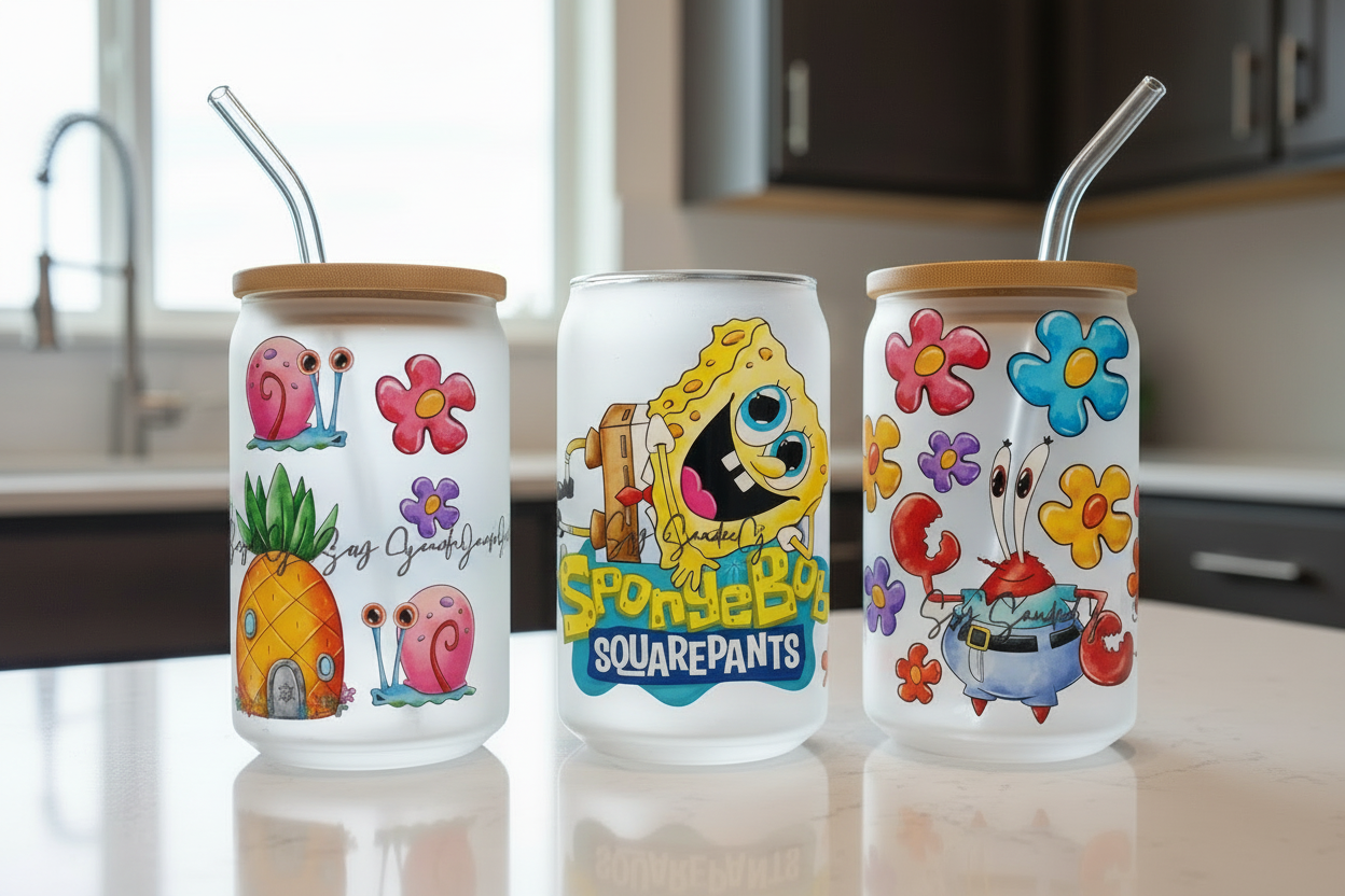 Spongebob & Friends - UVDTF wrap for cups/hard surfaces sticker