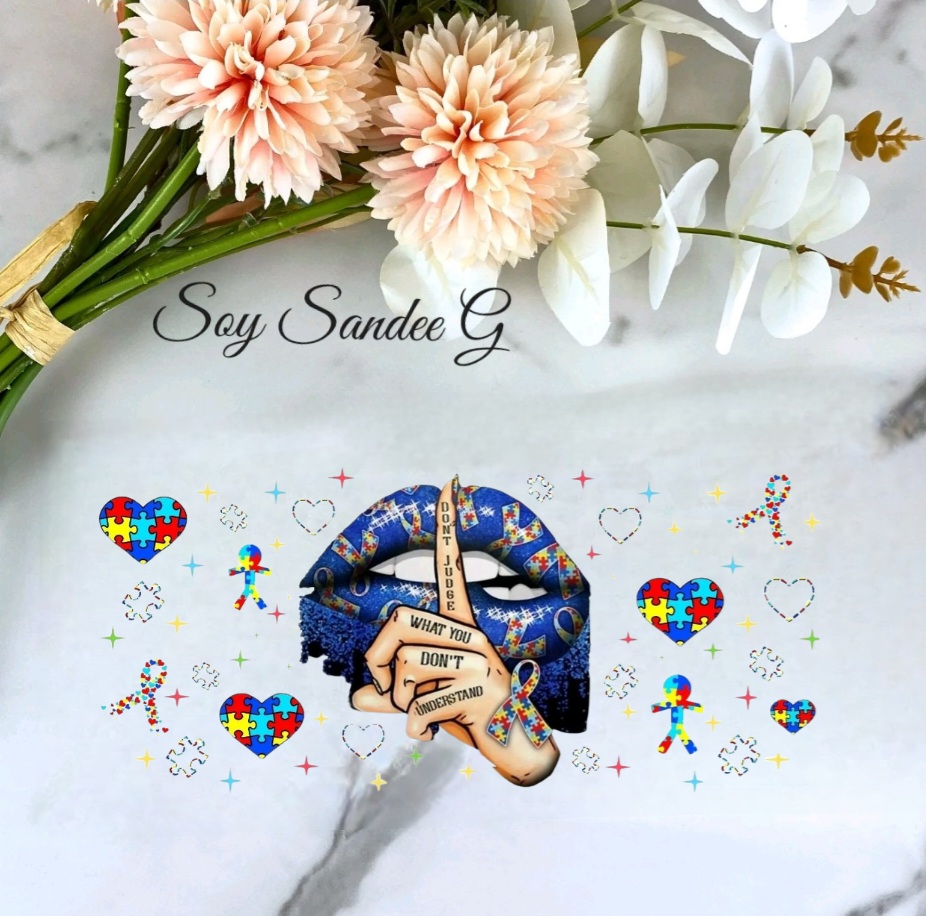 Autism Awareness - UVDTF Wrap for cups/hard surfaces sticker