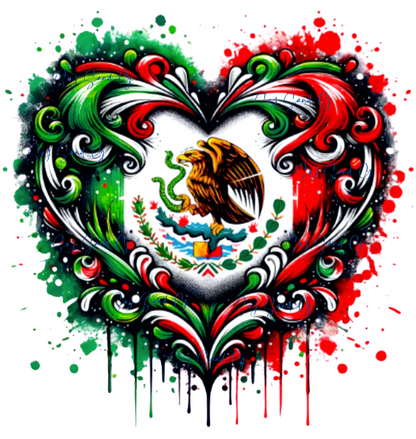 Mexican Heart - UVDTF Decal for cups/hard surfaces