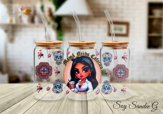 Mamá necesita envoltura UVDTF de Cafecito