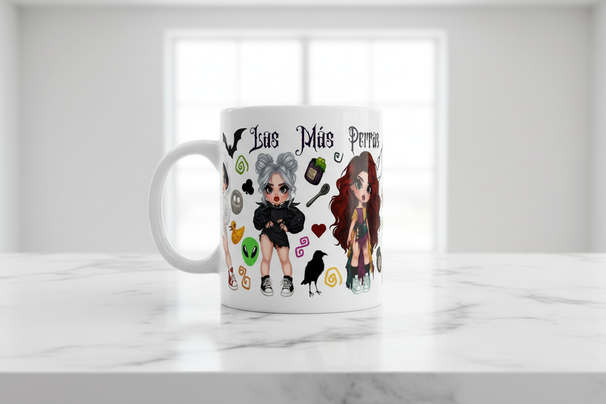 La Más Perras Cuties - UVDTF Wrap for cups/hard surfaces sticker
