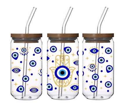 Evil Eye Hand - UVDTF Wrap for cups/hard surfaces sticker