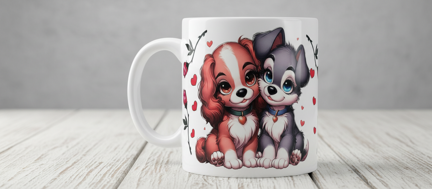 Doggie Love - UVDTF Wrap for cups/hard surfaces sticker
