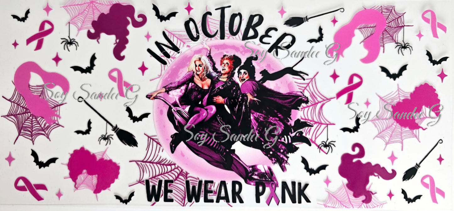 Envoltura UVDTF rosa Hocus Pocus