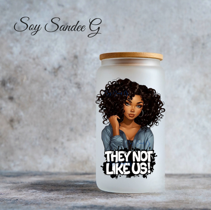 Shhh... No me hables hasta que mi taza esté vacía Calcomanía UVDTF