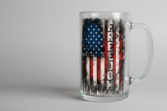 Freedom Flag - UVDTF Decal for cups/hard surfaces sticker
