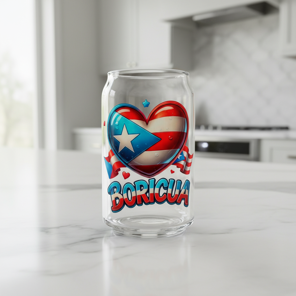 Boricua Heart - UVDTF Decal for cups/hard surfaces sticker