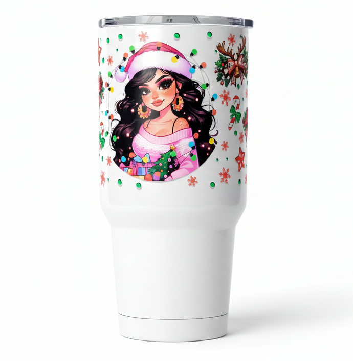 Latina Christmas - UVDTF Wrap for cups/hard surfaces sticker