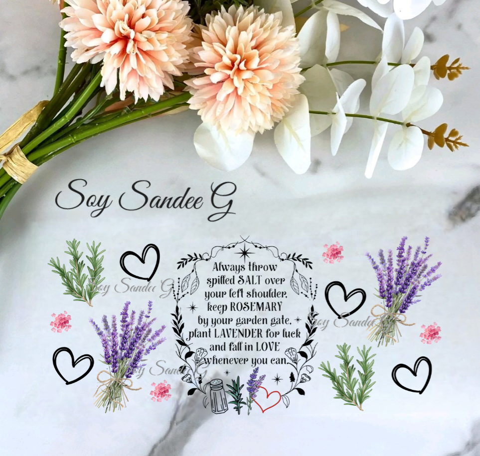 Always Throw Spilled Salt -  UVDTF wrap for cups/hard surfaces sticker