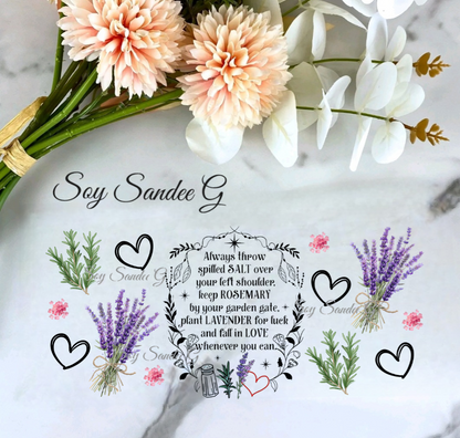 Always Throw Spilled Salt -  UVDTF wrap for cups/hard surfaces sticker