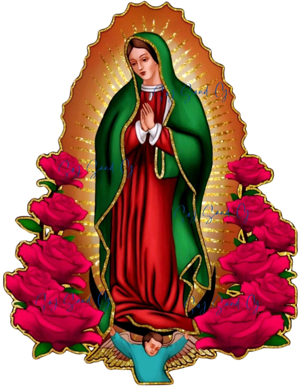 Virgen de Guadalupe - UVDTF Decal for cups/hard surfaces sticker