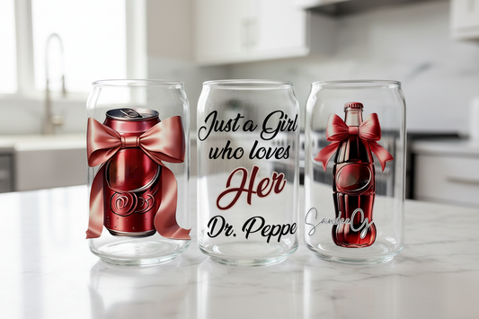 Just a Girl who loves her Pep - UVDTF Wrap for cups/hard surfaces sticker