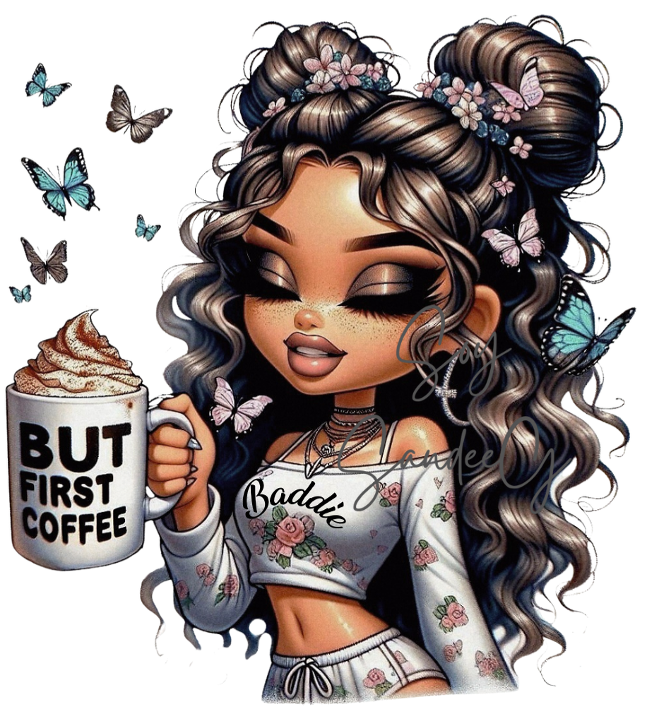 But 1st Coffee Cutie - UVDTF Decal for cups/hard surfaces sticker