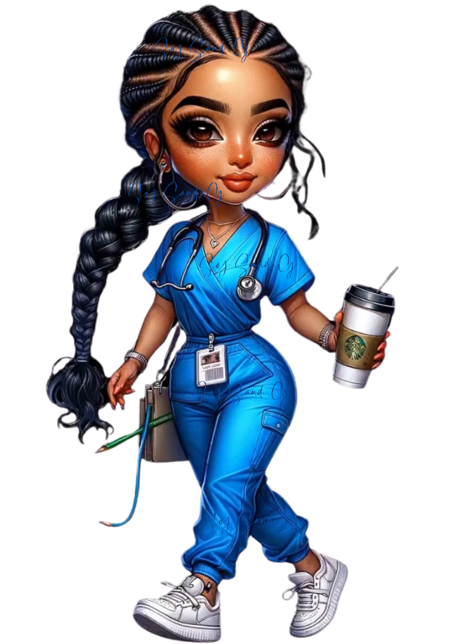 Pretty Nurse #3 - UVDTF Decal for cups/hard surfaces sticker