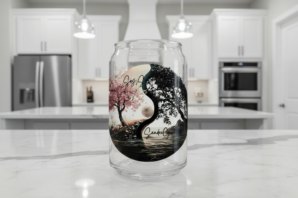 Ying Yang Tree - UVDTF Decal for cups/hard surfaces sticker