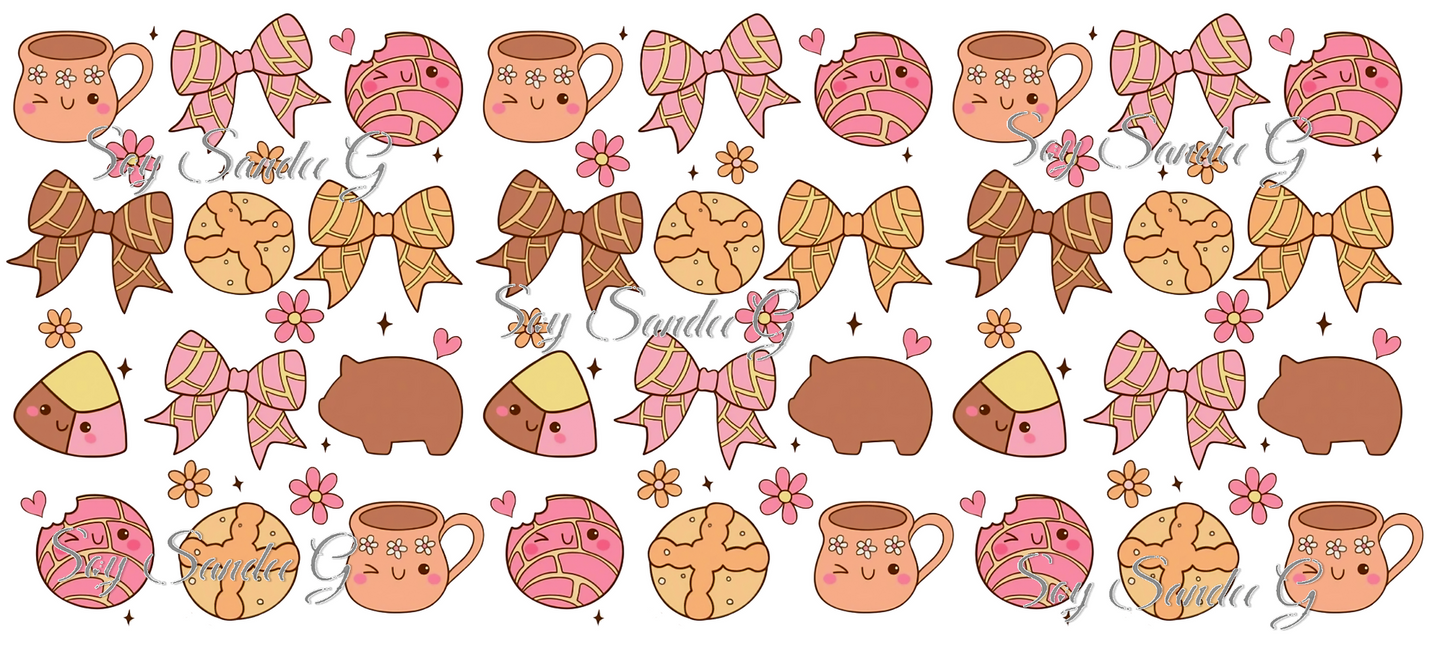 Talavera Jarras & Conchas - UVDTF Wrap for cups/hard surfaces sticker