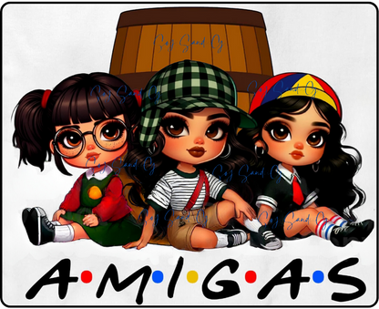 Amigas (Friends) - UVDTF  Decal for cups/hard surfaces