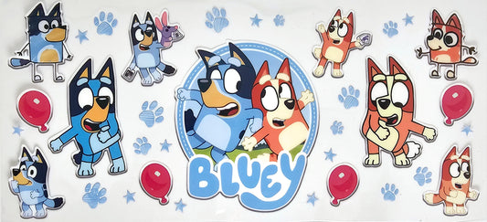 Bluey - UVDTF Wrap for cups/hard surfaces sticker