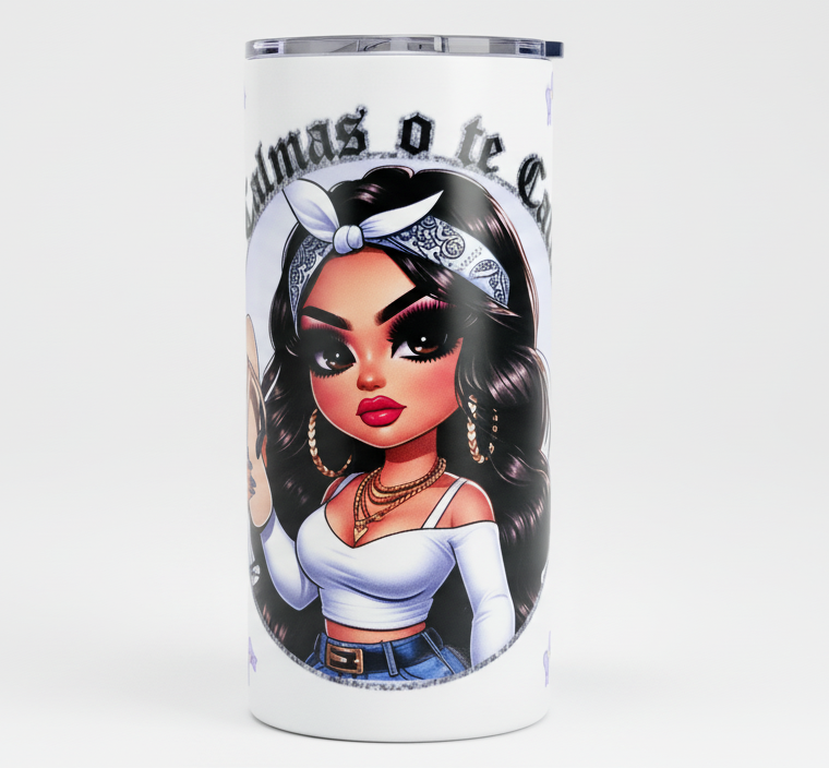 Te Calmas o te Calmo (Calm down or I Will Calm You) - UVDTF Wrap for cups/hard surfaces sticker