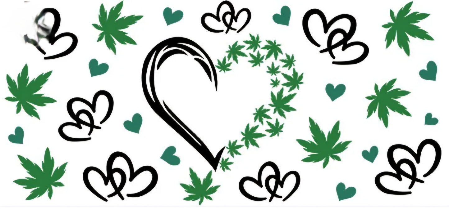 Lit Heart - UVDTF Wrap for cups/hard surfaces sticker