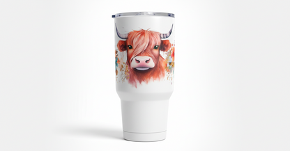 Highland Cow #2 - UVDTF Wrap for cups/hard surfaces sticker