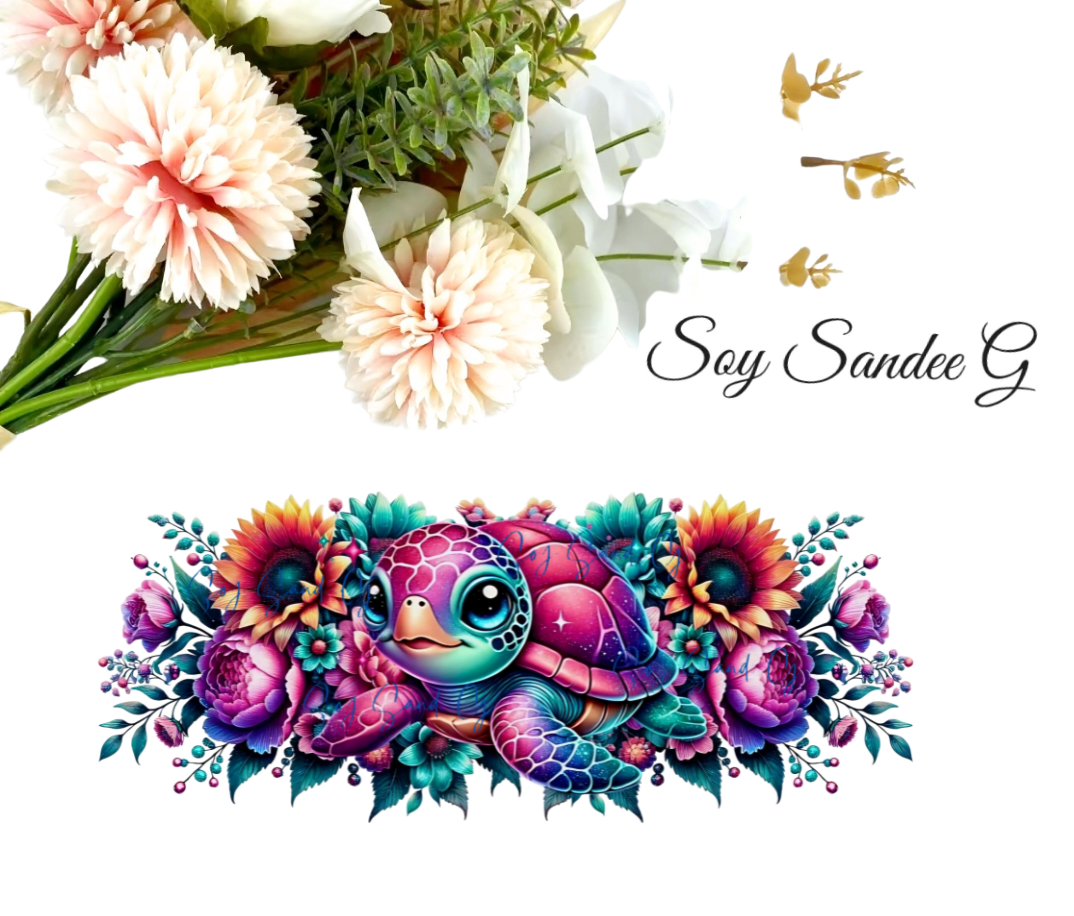 Neon Turtle - UVDTF Wrap for cups/hard surfaces sticker