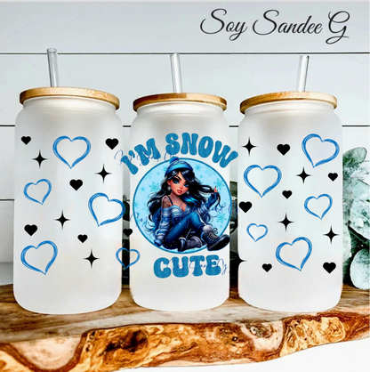 I'm Snow Cute - UVDTF Wrap for cups/hard surfaces sticker