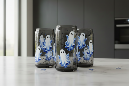 Blue Ghosts - UVDTF Wrap for cups/hard surfaces sticker
