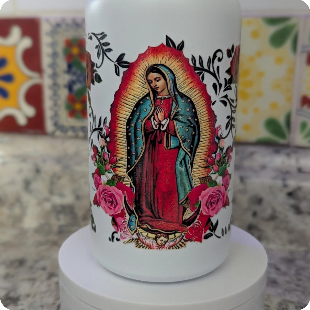 Virgen de Guadalupe & Roses - UVDTF Wrap for cups/hard surfaces