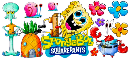 Spongebob & Friends - UVDTF wrap for cups/hard surfaces sticker