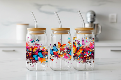 Multicolored Butterflies - UVDTF Wrap for cups/hard surfaces sticker