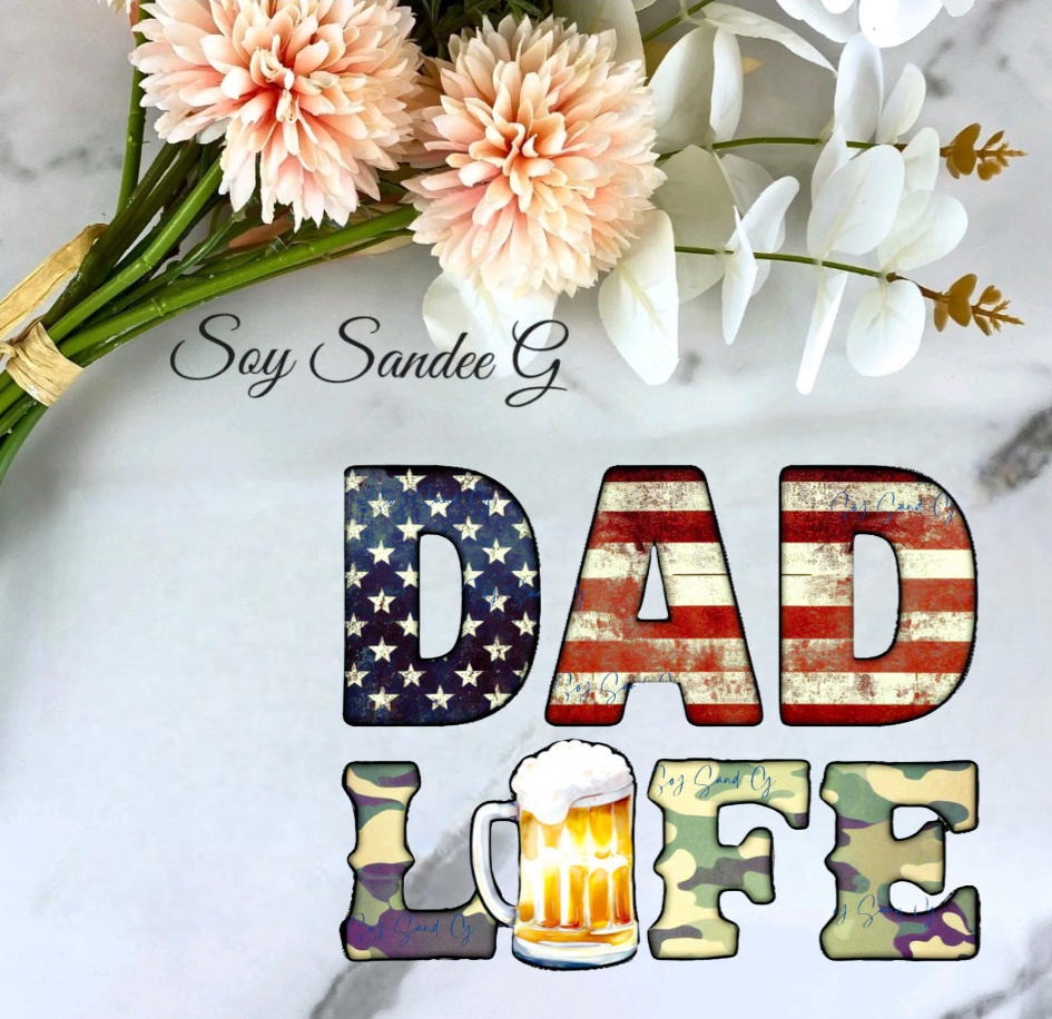 Dad Life - UVDTF decal for cups/hard surfaces sticker