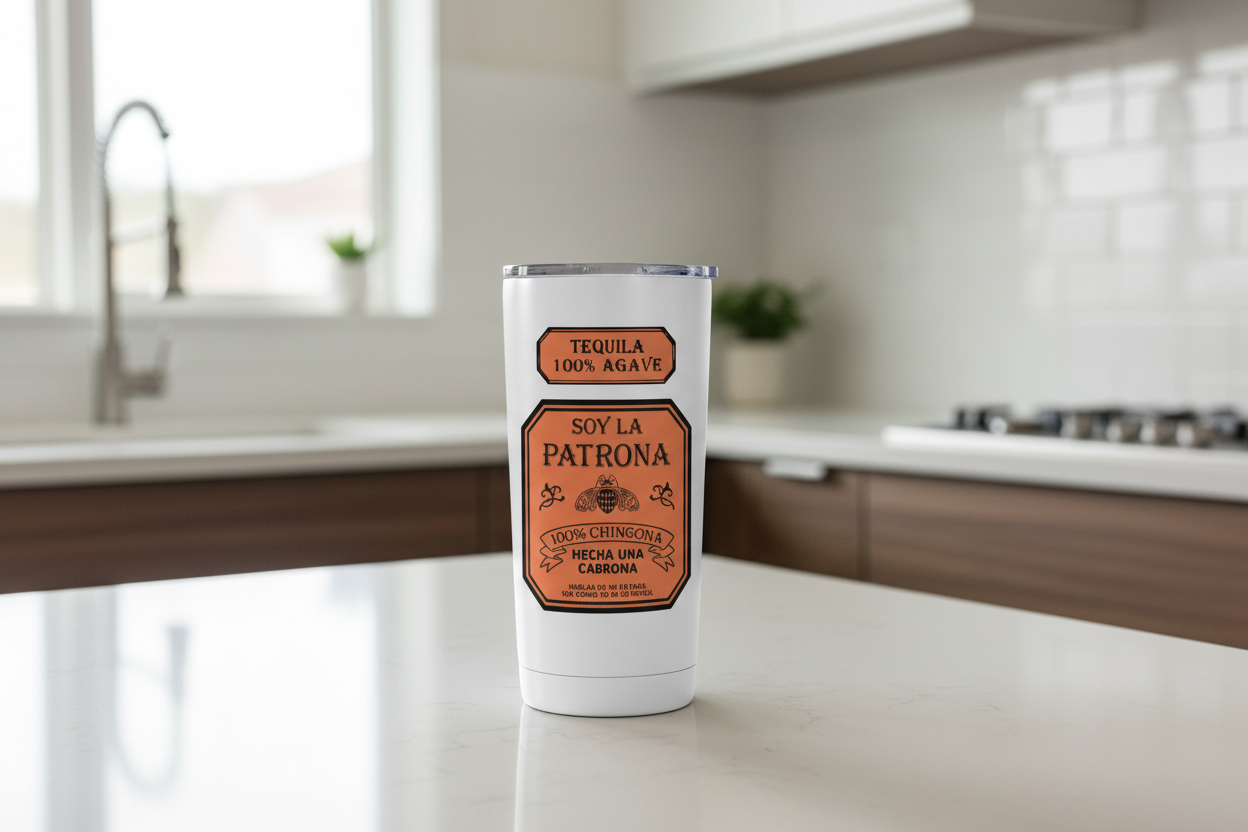 Orange Tequila - UVDTF Wrap for cups/hard surfaces sticker