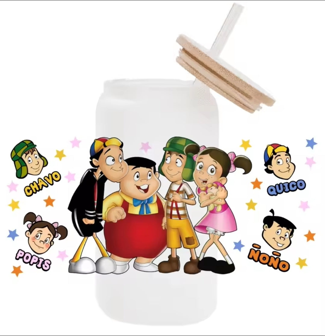 Chespirito Buddies - UVDTF Wrap for cups/hard surfaces sticker