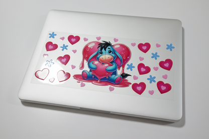 Eeyore Hearts - UVDTF wrap for cups/hard surfaces sticker