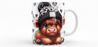 Baby Highland Cow #2 - UVDTF Wrap for cups/hard surfaces sticker