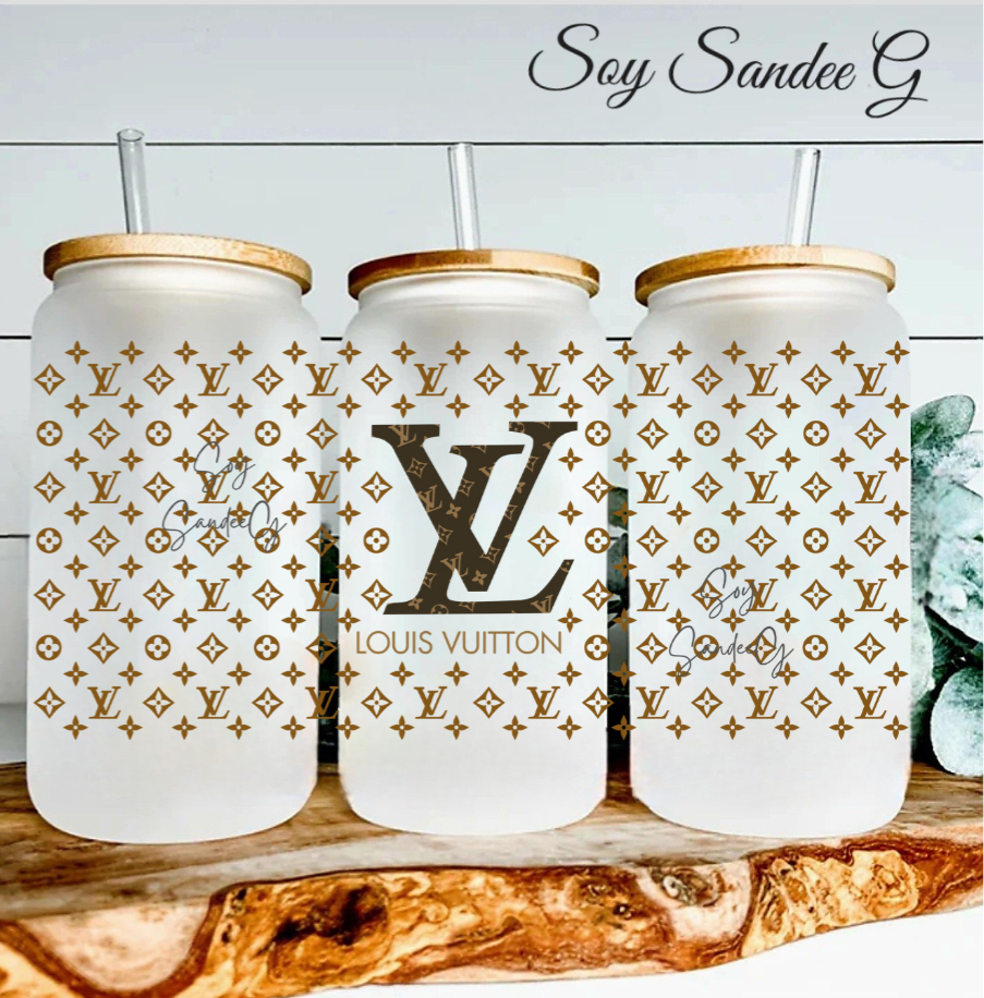 Louis Vuitton Light Brown - UVDTF Wrap for cups/hard surfaces sticker