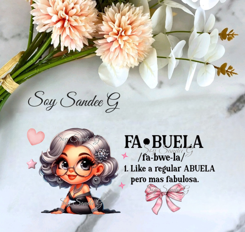 Fabuela - UVDTF Wrap for cups/hard surfaces sticker