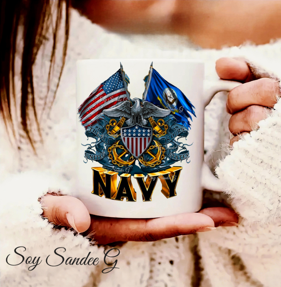 Navy - UVDTF Decal for cups/hard surfaces sticker