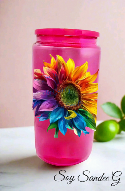 Colorful Sunflower - UVDTF Decal for cups/hard surfaces sticker