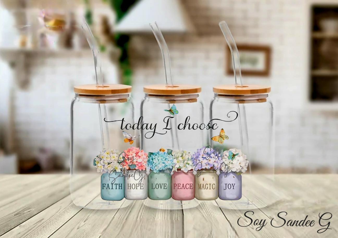 Today I Choose (6 Jars) - UVDTF Decal for cups/hard surfaces sticker