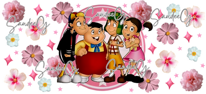 Chespirito Friends - UVDTF Wrap for cups/hard surfaces sticker