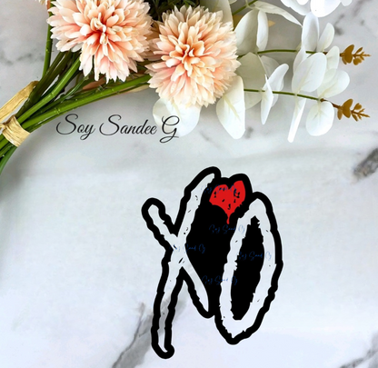 XO Hugs & Kisses - UVDTF Decal for cups/hard surfaces