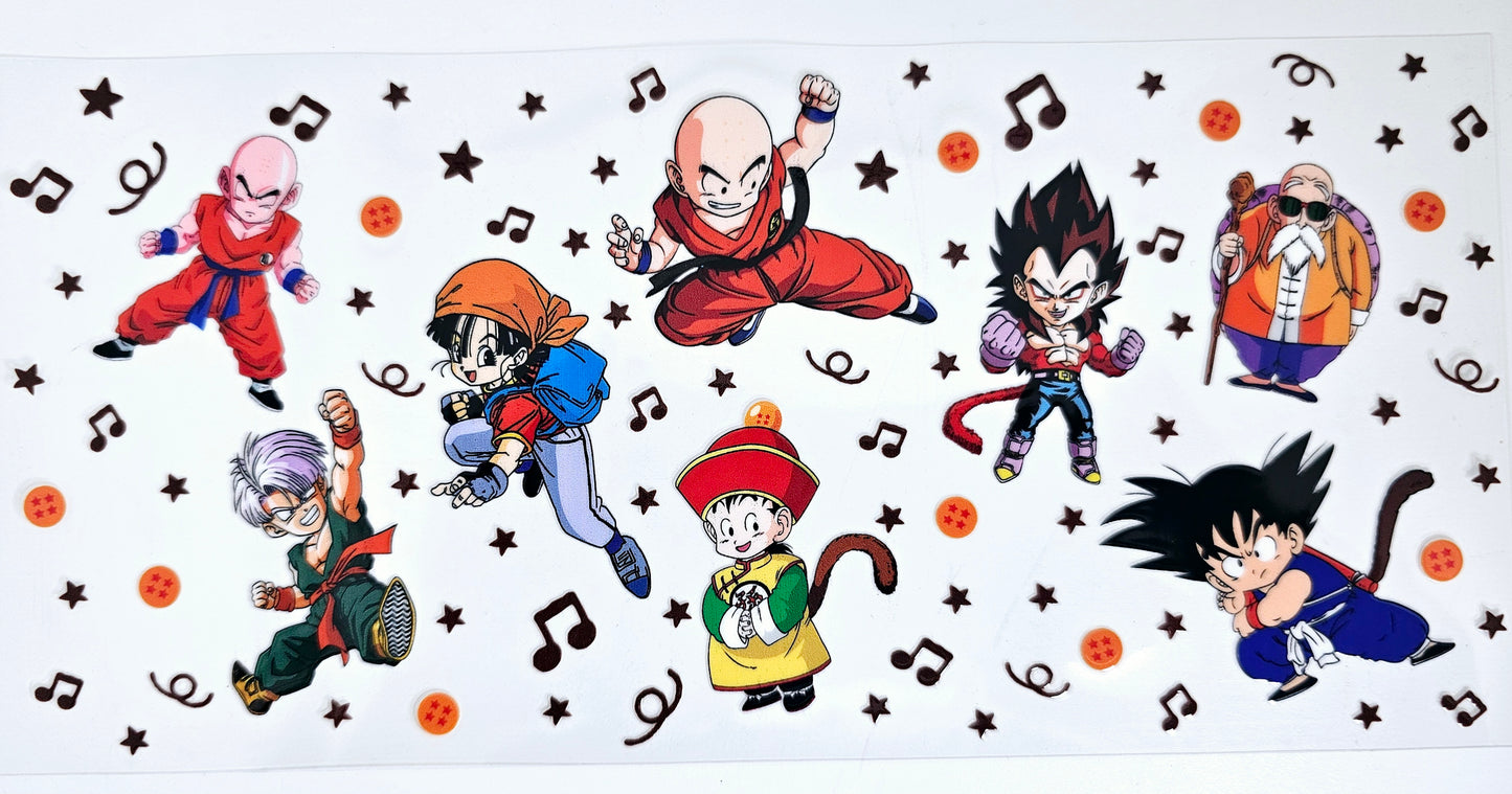 Notas musicales de Dragonball: envoltura UVDTF