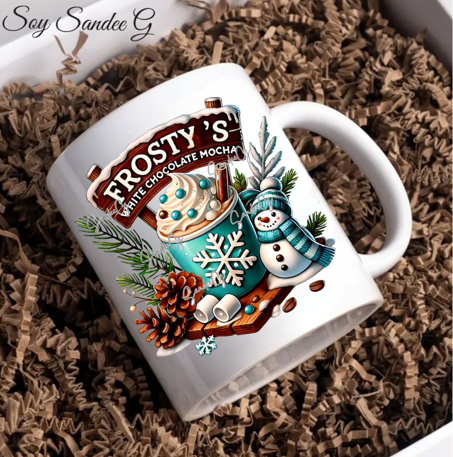 Frosty's White Chocolate Mocha - UVDTF Decal for cups/hard surfaces sticker