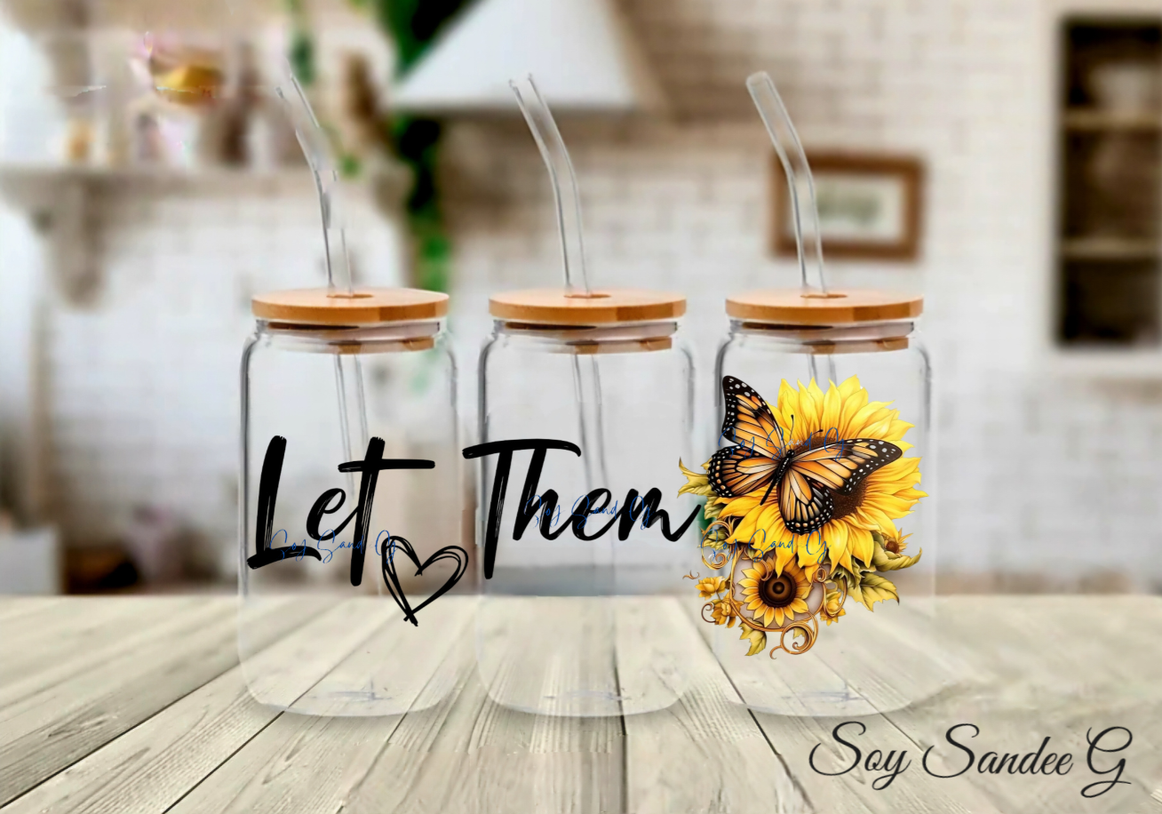 Let Them Yellow - UVDTF Wrap for cups/hard surfaces sticker