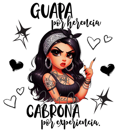 Guapa por Herencia (Hereditary Cuteness) - UVDTF Decal for cups/hard surfaces sticker