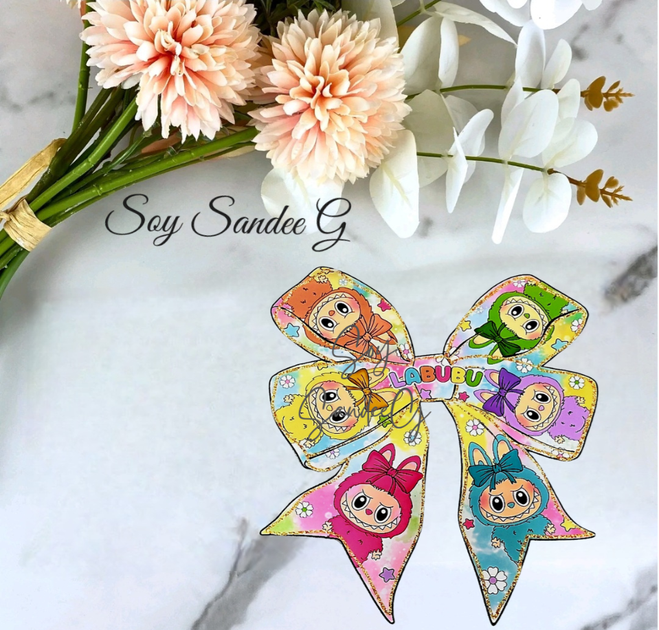 Labubu Bow -  UVDTF Decal for cups/hard surfaces sticker