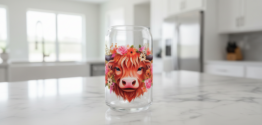 Highland Cow #1 - UVDTF Wrap for cups/hard surfaces sticker